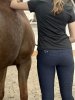 HuleHest ACTIVE RIDE Legginsy jeździeckie z wysokim stanem i pełnym lejem silikonowym